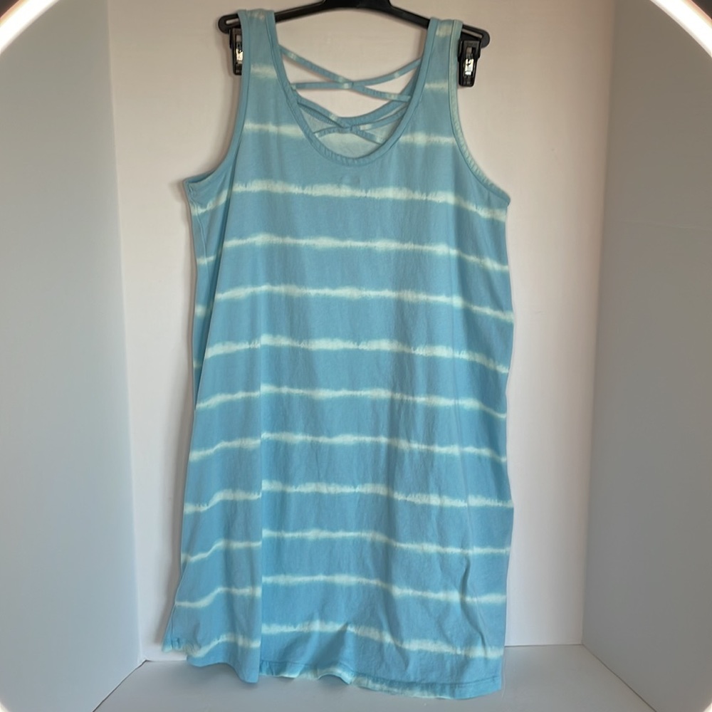 Old Navy girls blue ombré lattice dress size XXL - Picture 2 of 11